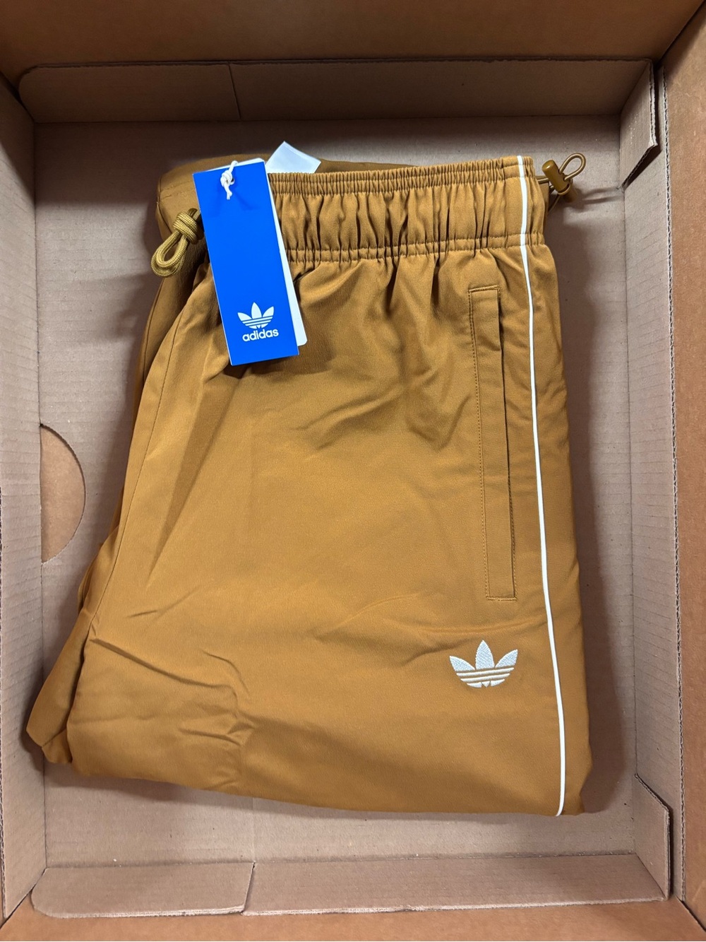adidas Hoop Pants Bronze Men’s Size Medium JM9965